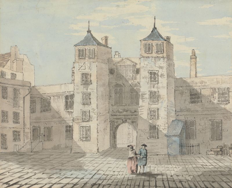 Old Somerset House, oil on canvas by Thomas Theodosius Forrest