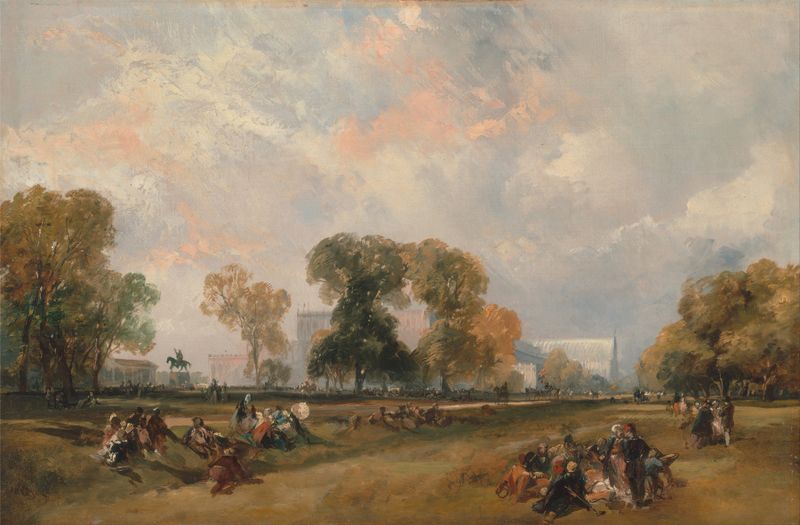 The Great Exhibition of 1851, watercolor on paper by James Duffield Harding