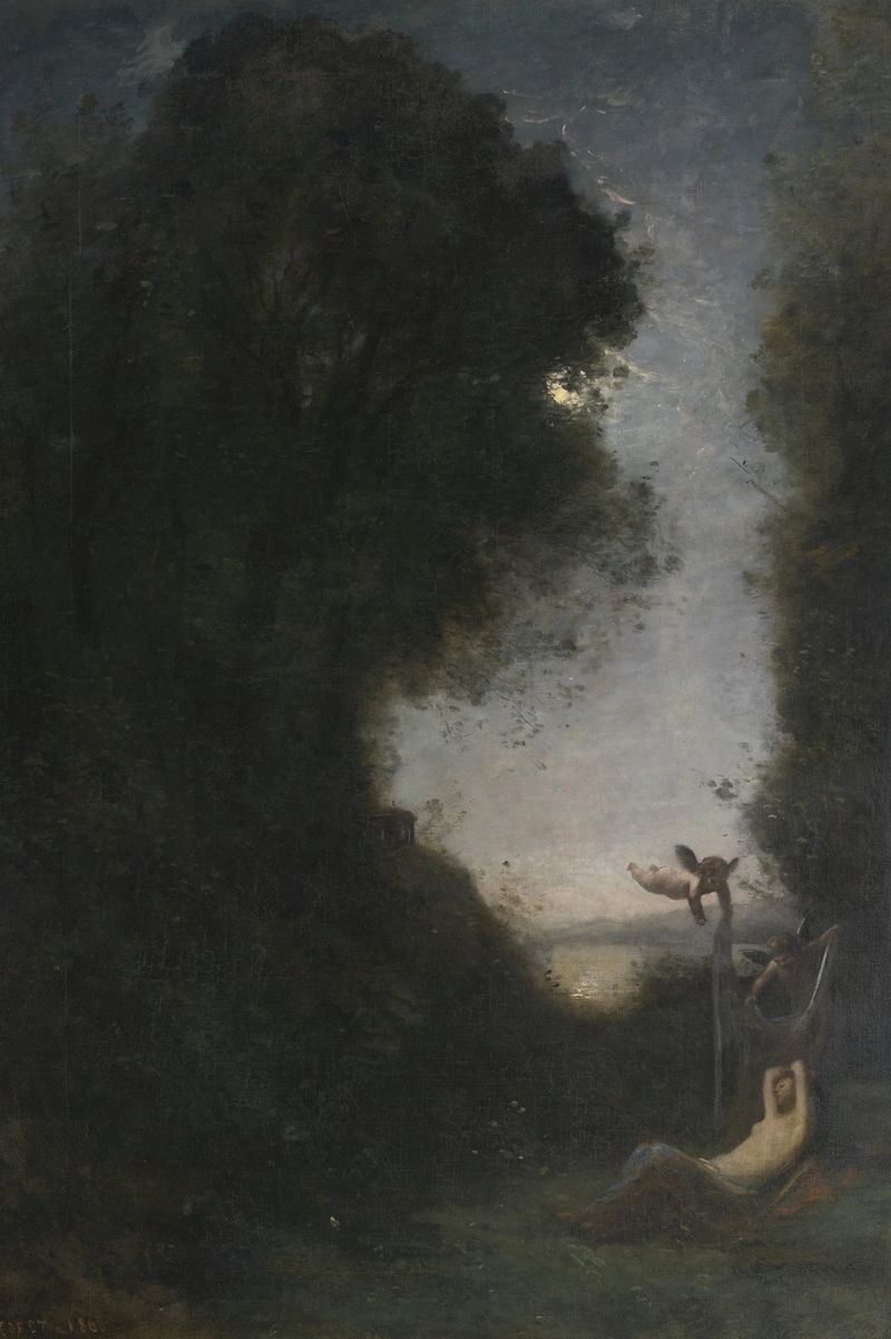 Le Sommeil de Diane, pintura a óleo de Jean-Baptiste-Camille Corot, retratando Diana em sono.