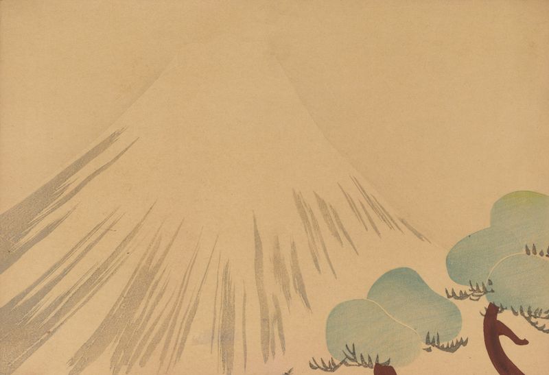 Escena botánica en estilo Ukiyo-e de Hōchū Nakamura