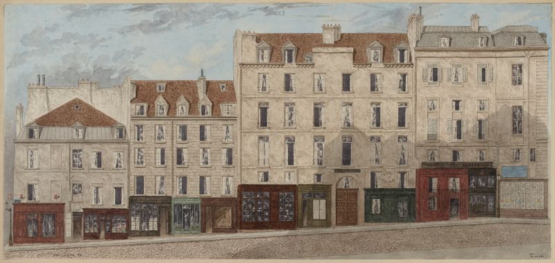 Architecture scene by Jules Gaildrau, medium unknown