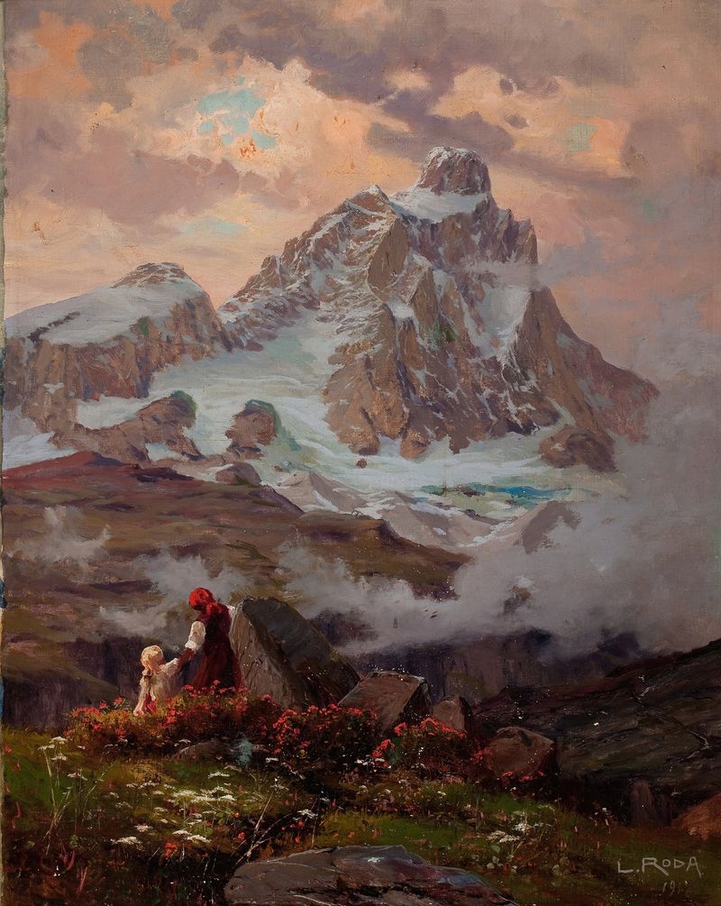 Expressionism landscape featuring The Matterhorn by Leonardo Roda