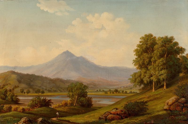 Paisaje de Mount Chocorua, pintura al óleo de Harvey Otis Young