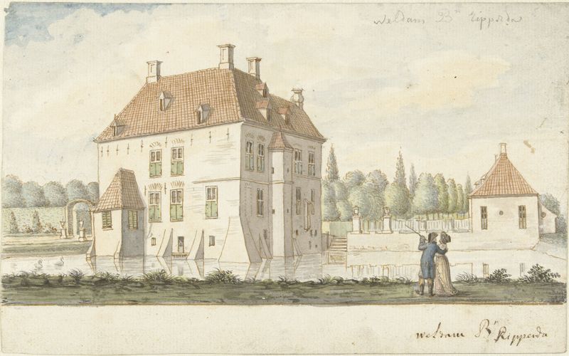 Paisaje con Kasteel ‘t Weldam de Joseph Adolf Schmetterling, pintura al óleo