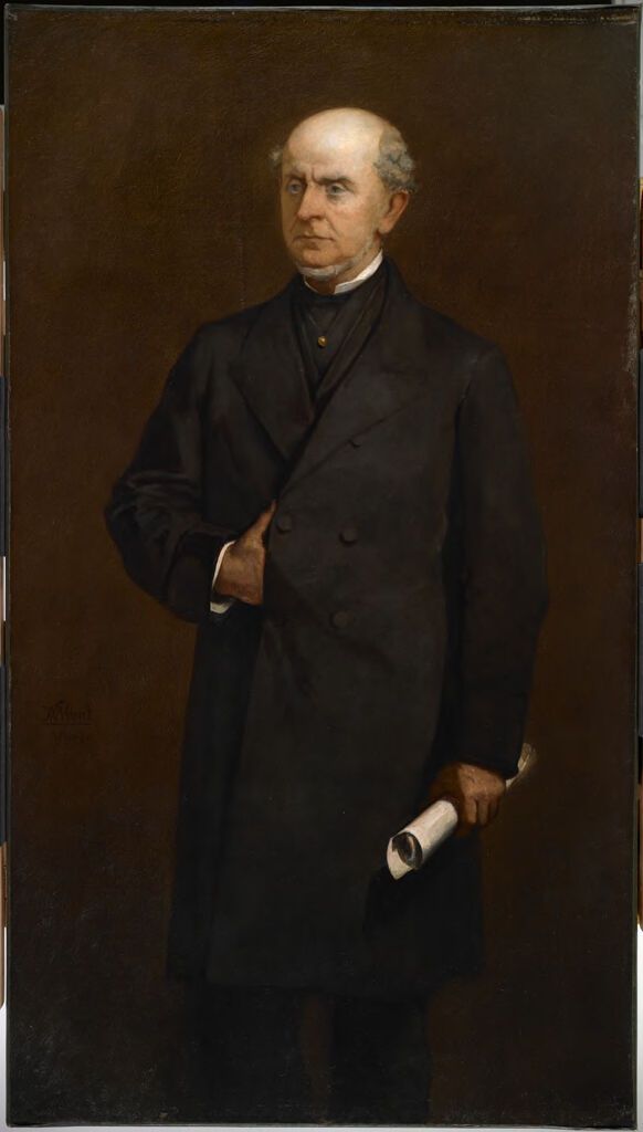 Portrait of Charles Francis Adams, oil on canvas by William Morris Hunt