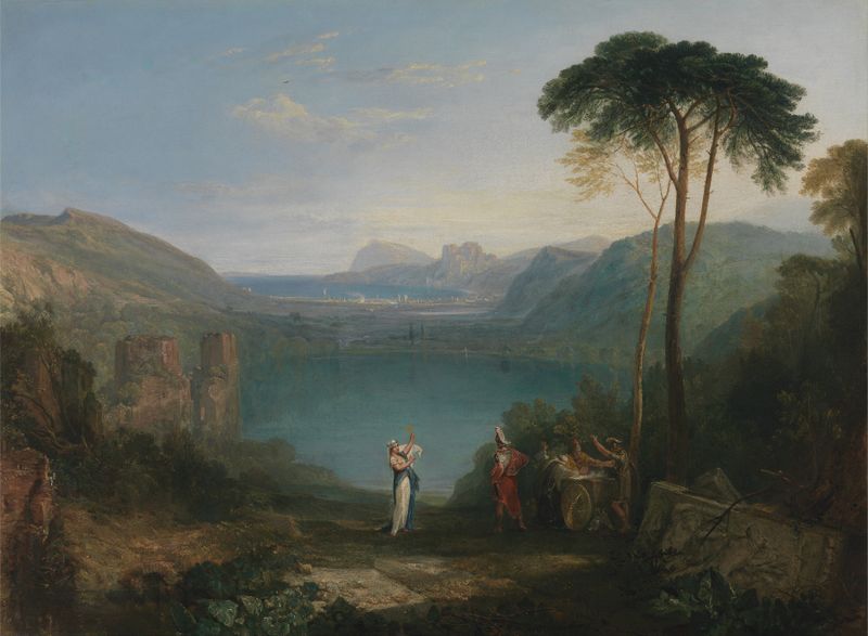Lago Avernus: Eneas y la Sibila de Cumas, óleo de Joseph Mallord William Turner