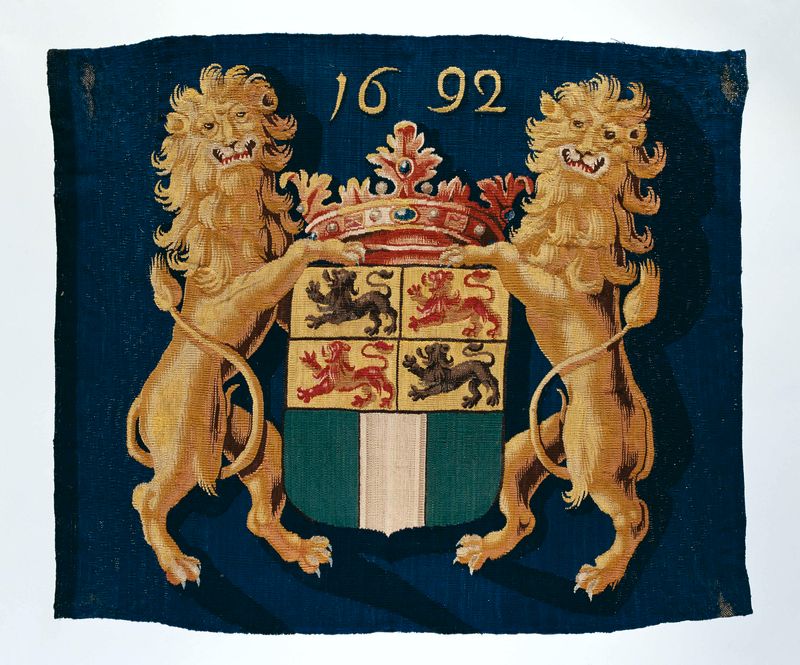 Tapiz con el escudo de armas de Rotterdam de un artista desconocido