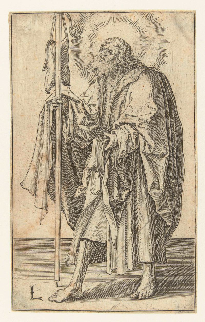 Grabado de Santiago Mayor por Lucas van Leyden