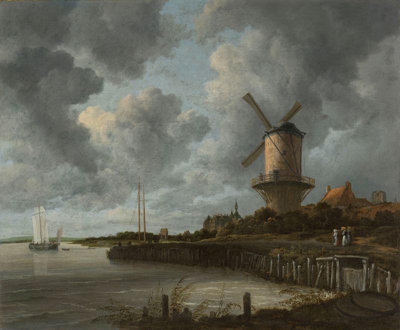 The Windmill at Wijk bij Duurstede, oil on canvas by Jacob van Ruisdael