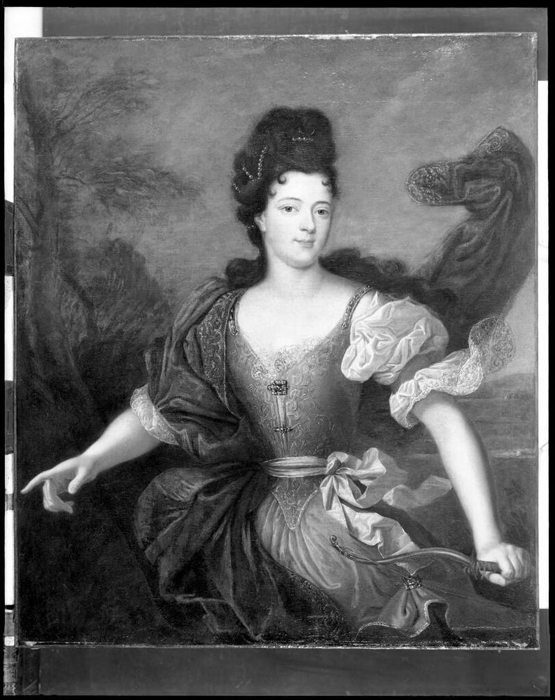 Retrato de uma dama como Diana, óleo sobre tela de Pierre Gobert