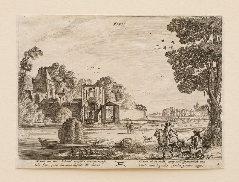 Paisaje que representa la primavera con flores, de Jan van de Velde, medio desconocido