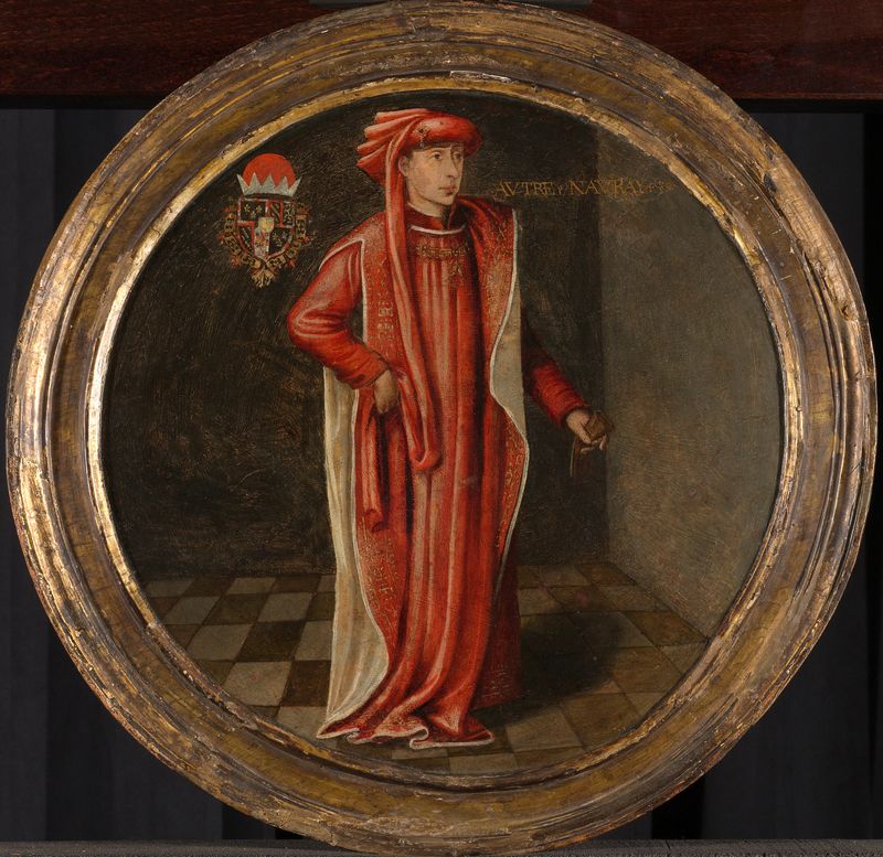 Retrato de Filipe o Bom, Duque da Borgonha, óleo sobre painel, artista desconhecido