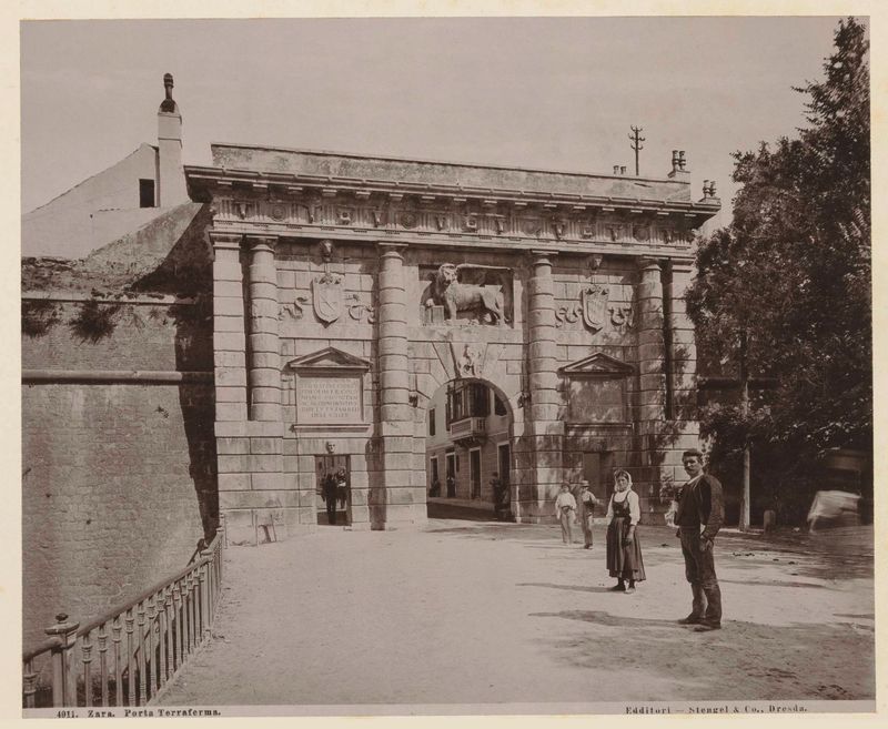 Venetiaanse Landpoort en Zadar, Romanticismo, artista desconocido, arquitectura