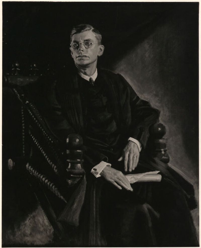 Retrato de James Bryant Conant, óleo sobre tela de Charles Sydney Hopkinson