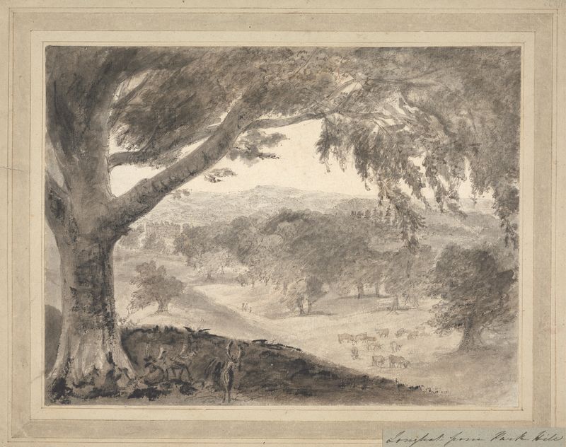 Longleat from Park Hill, oil on canvas by Heneage Finch, 4th Earl of Aylesford