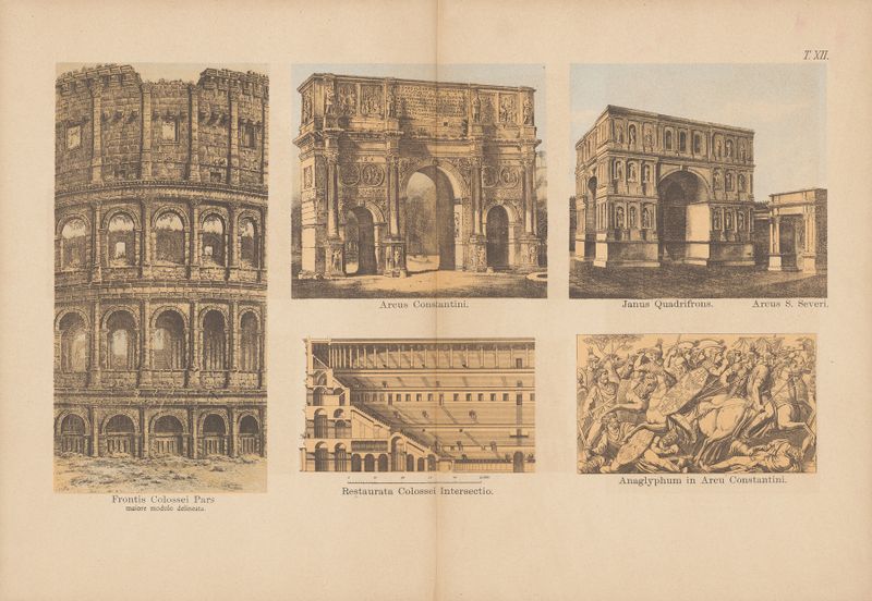 Engraving by Christoph Ziegler depicting the Arch of Constantine