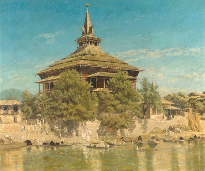 A Mesquita Shah Hamadan, arquitetura de Frederick William John Shore