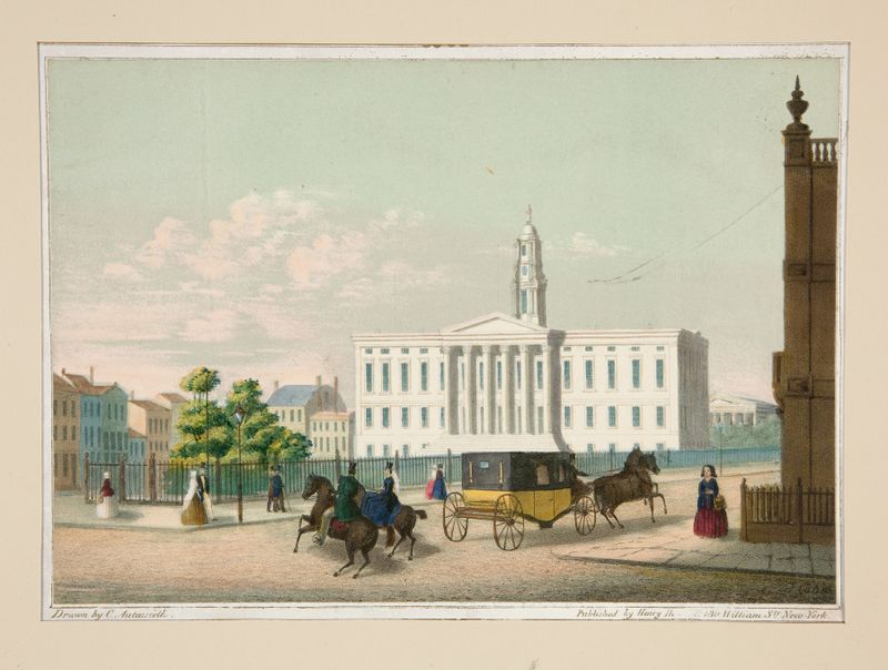 City Hall of Brooklyn by Charles Autenrieth, depicting architecture with golden light.