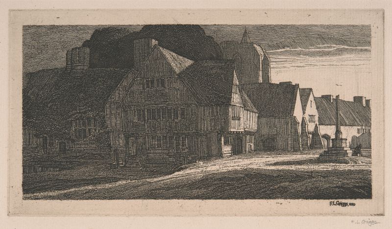 Escena interior de Totterne Inn de Frederick Landseer Maur Griggs, pintura al óleo