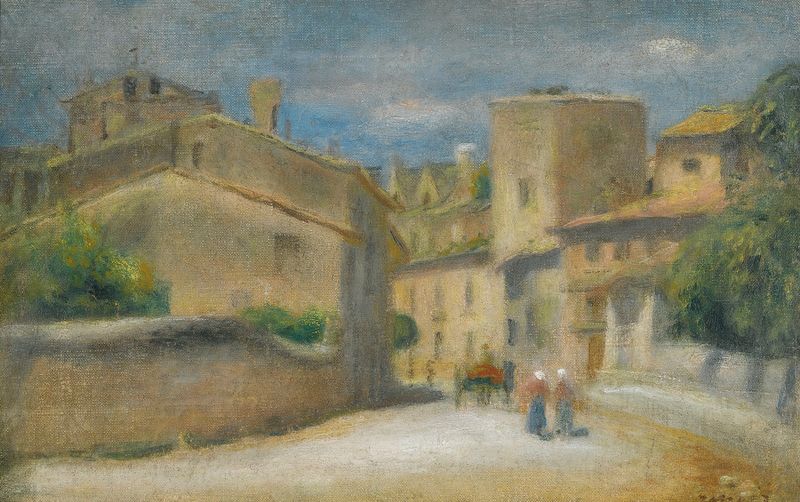 Rue A Villeneuve-Les-Avignon, óleo sobre lienzo de Pierre-Auguste Renoir