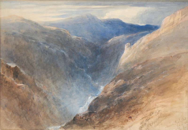 Pintura a óleo de Henry Clark Pidgeon retratando um glen com um riacho e folhagem.