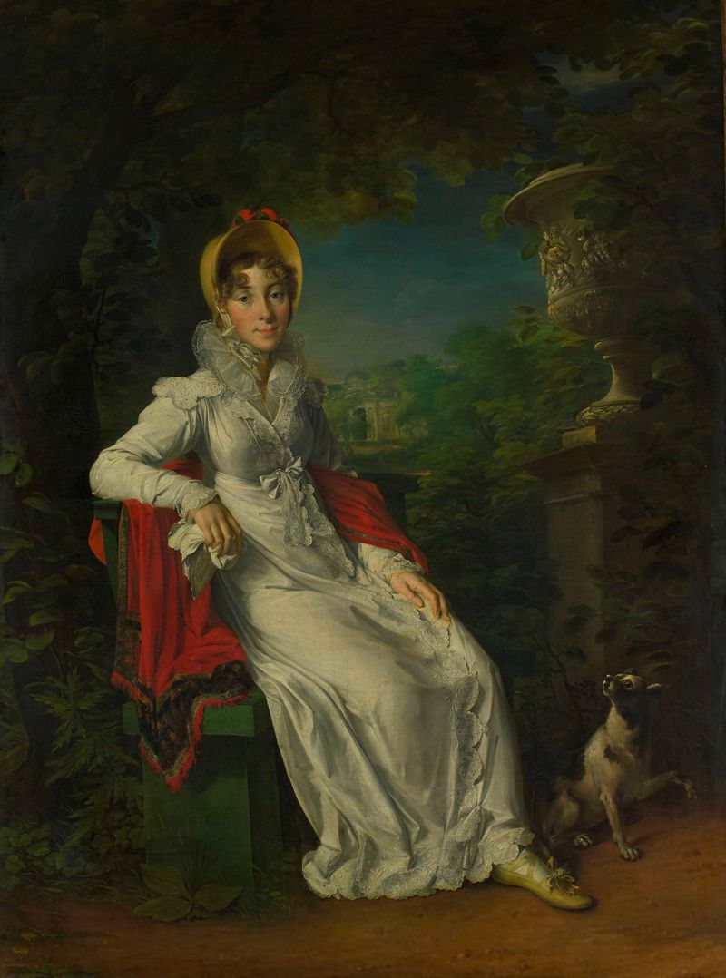 Retrato de Carolina Ferdinanda Louisa de Sicilia, óleo de François Gérard