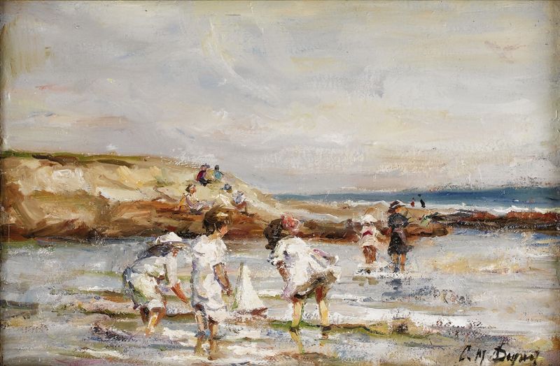 Escena marina con agua brillante de Paul Michel Dupuy, Impresionismo