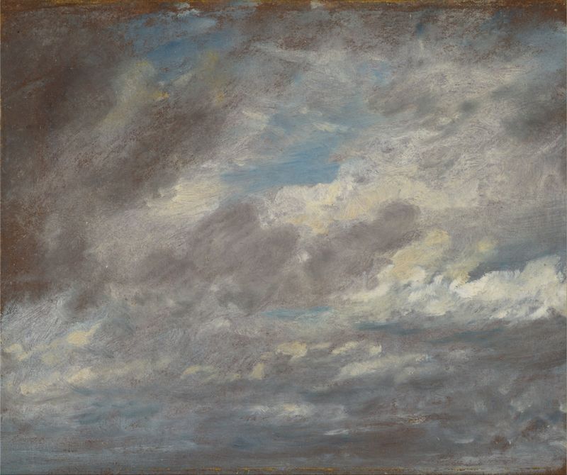 Cloud Study de John Constable, óleo que representa nubes suaves y un vasto cielo