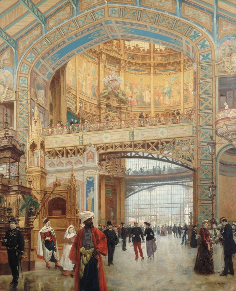 Dome of the 1889 exposition by Louis Béroud, medium unknown.
