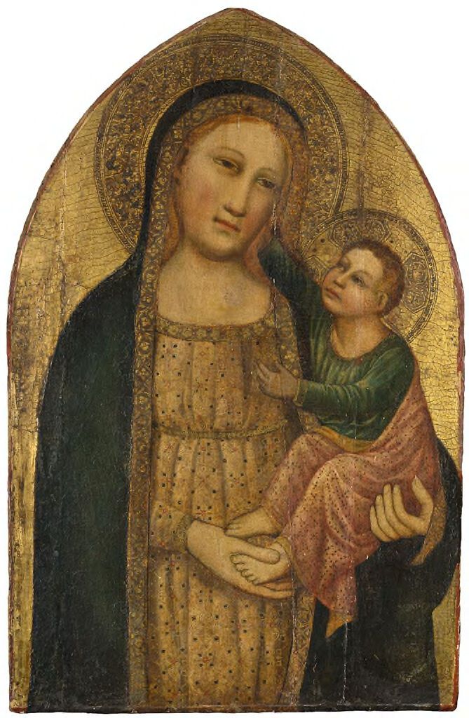 Virgen y Niño; Cristo Bendiciendo, madera, artista no identificado