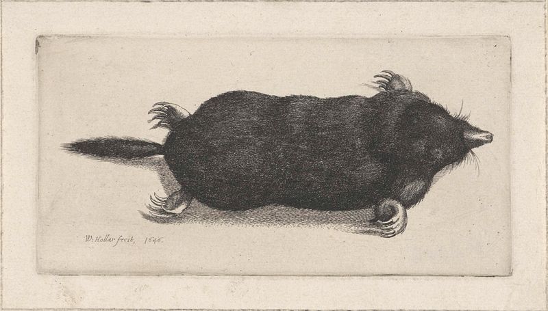 Grabado de Wenceslaus Hollar que representa fruta en descomposición en naturaleza muerta