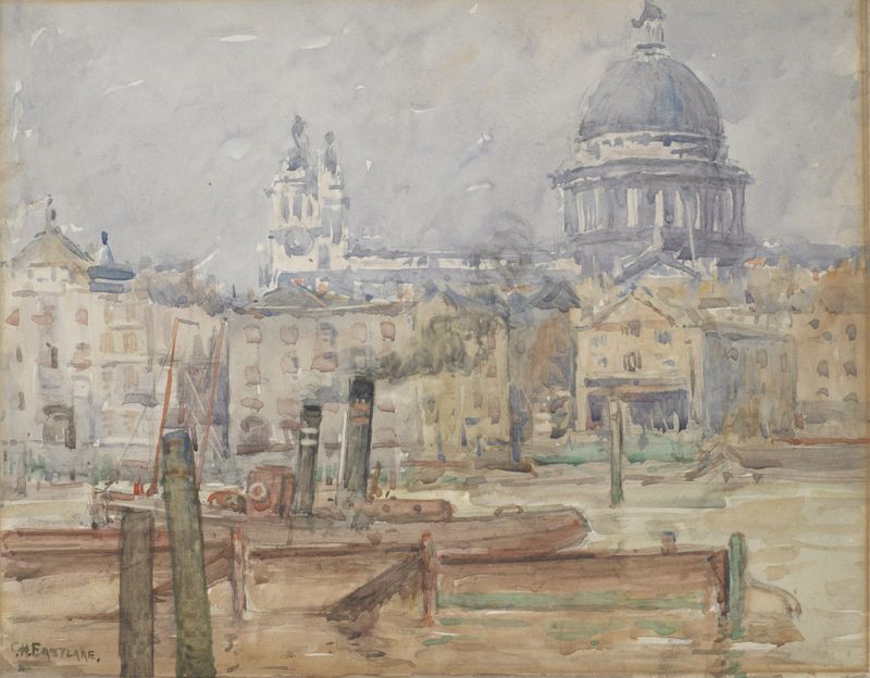 St Paul's de Charles Herbert Eastlake, arquitetura vitoriana, pintura a óleo