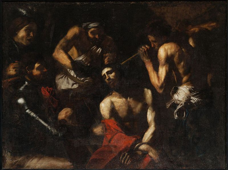 El Mocker de Cristo, óleo sobre lienzo de Valentin de Boulogne