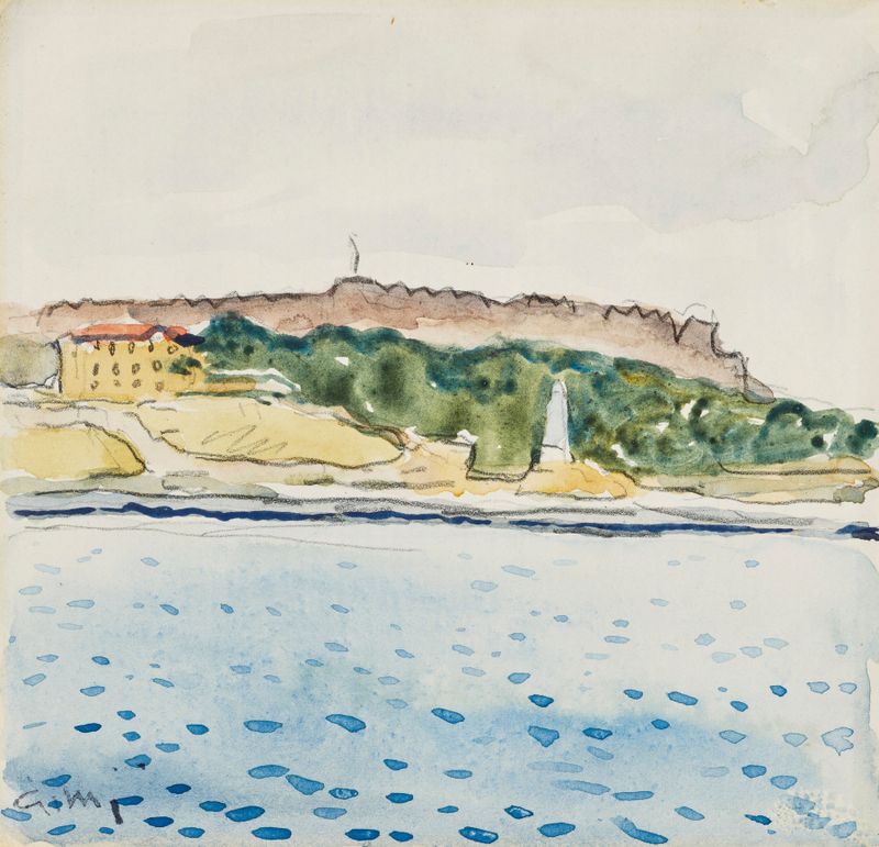 Cena marinha de Mytilène de Albert Marquet, pintura a óleo