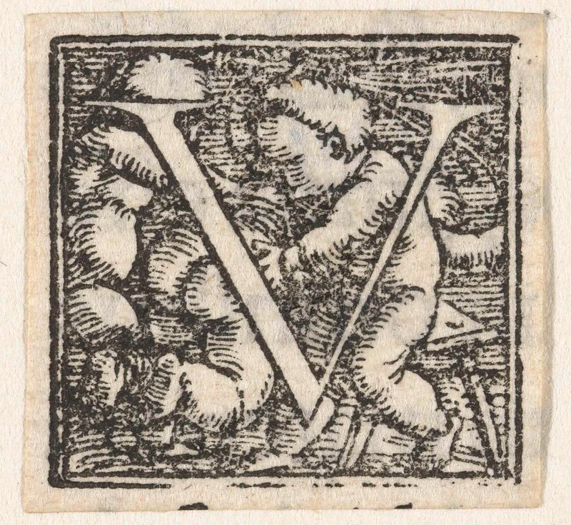 Escena de género en papel de Hans Holbein que representa a niños interactuando con colores vivos.