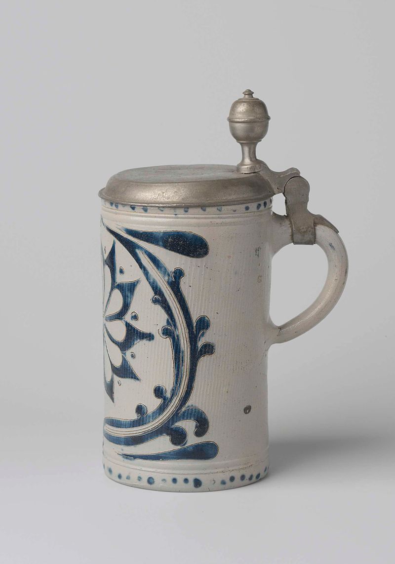 Caneca rococó com motivo floral, Artista Desconhecido