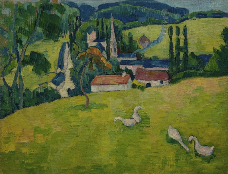 Landscape of Pont-Aven, Le Pouldu by Paul Sérusier, oil on canvas