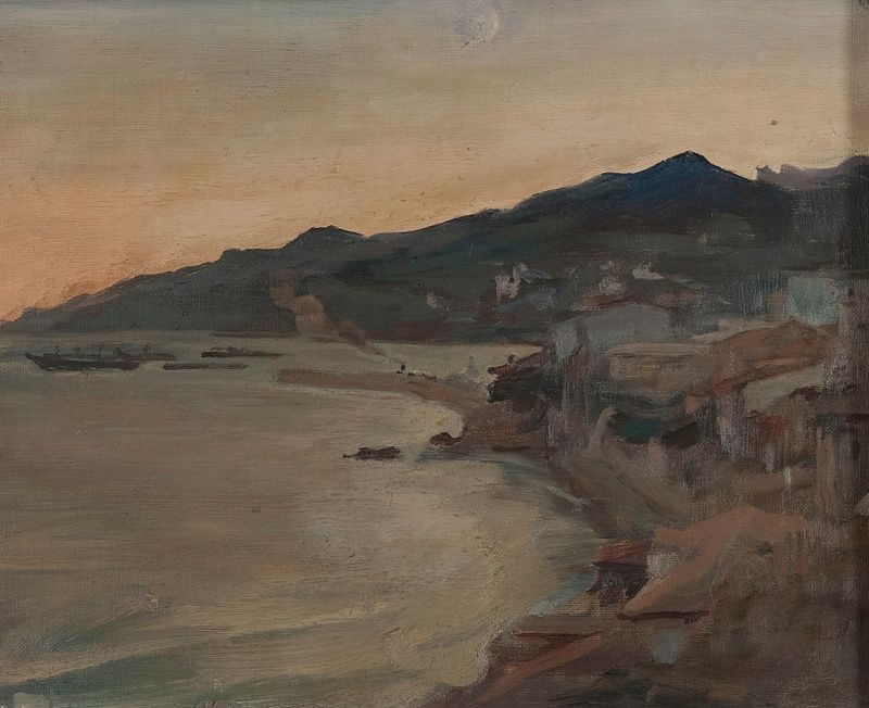Paisaje crepuscular óleo de Jan Ciągliński