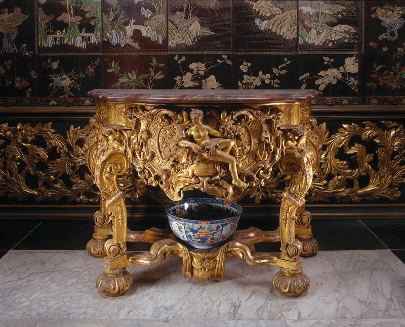 Escultura em mármore representando Europa em um touro de Unknown Artist