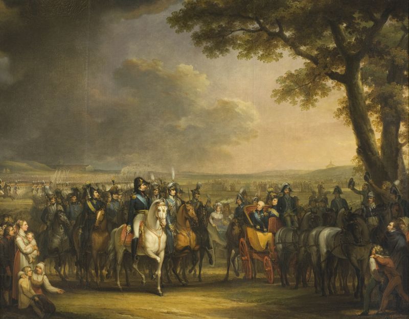 Paisagem com vegetação exuberante, pintura a óleo de Johan Gustaf Sandberg