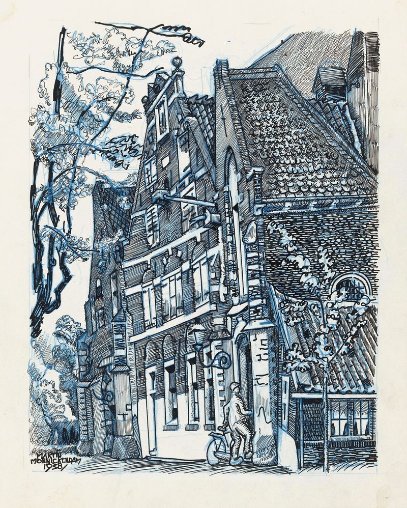 Gothic portal of St. Nicolaaskerk by Martin Monnickendam