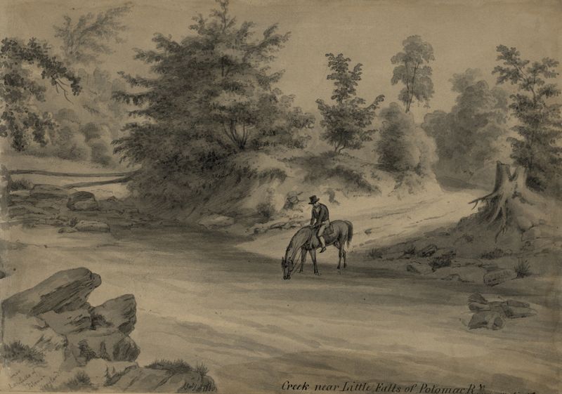 Creek near Little Falls of Potomac R. de Augustus Köllner, óleo sobre tela