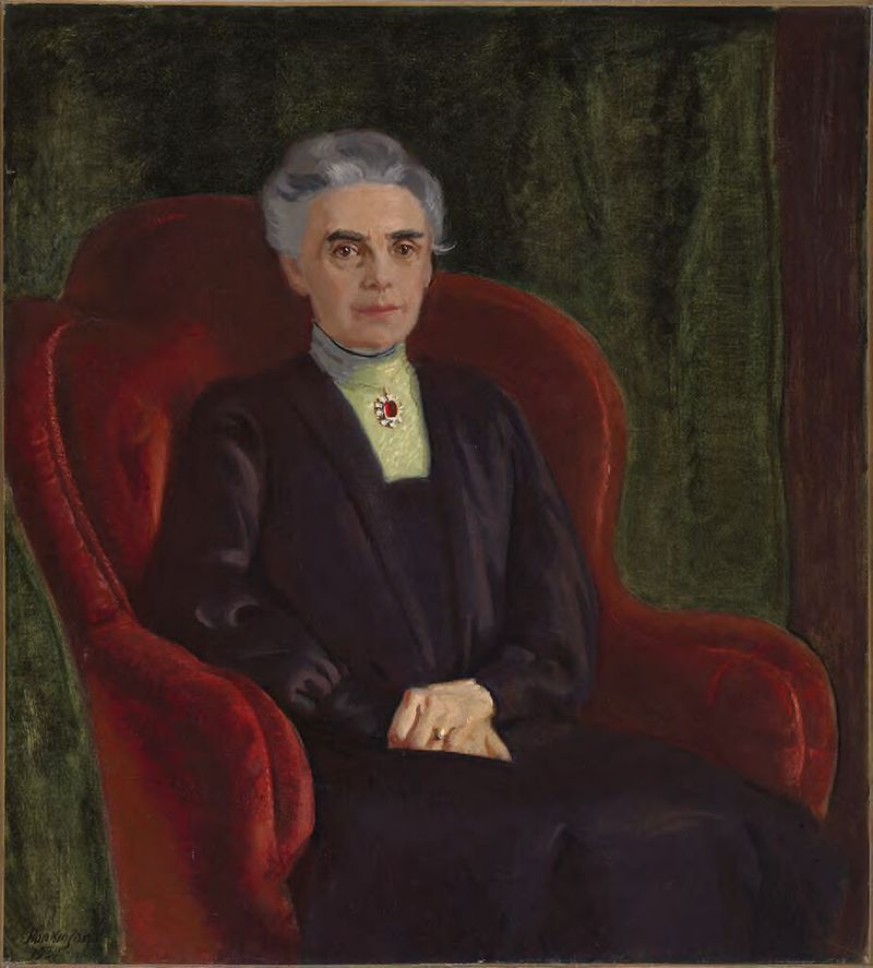 Portrait of Anna Parker Lowell, oil on canvas by Charles Sydney Hopkinson
