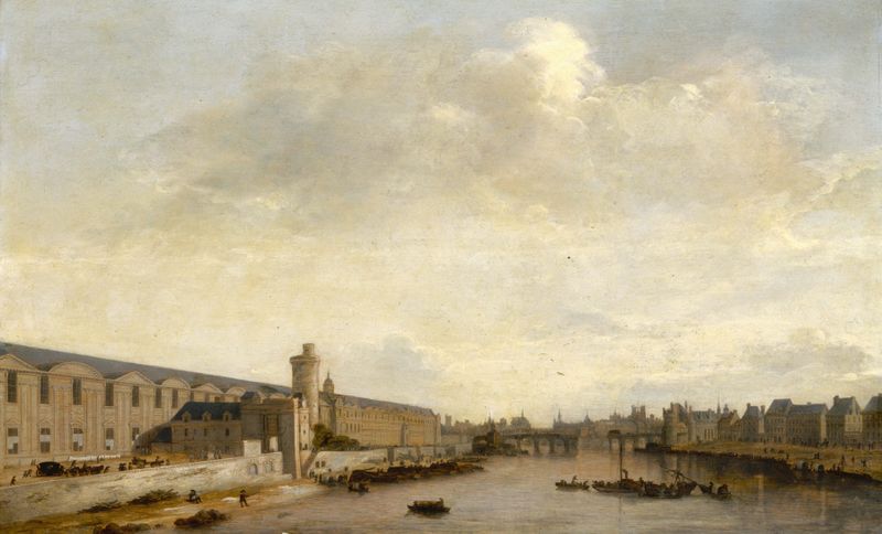 La Grande Galerie du Louvre, oil on canvas by Abraham de Verwer
