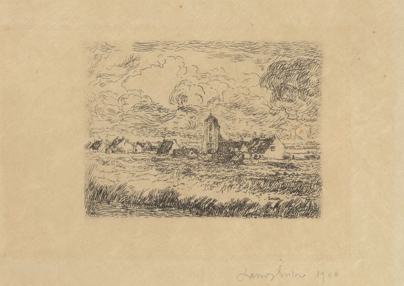 Klein gezicht op Mariakerke de James Ensor, paisaje, pintura al óleo