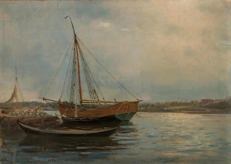 Estudio figurativo de Amaldus Nielsen, pintura al óleo que representa emoción con sombra y luz.
