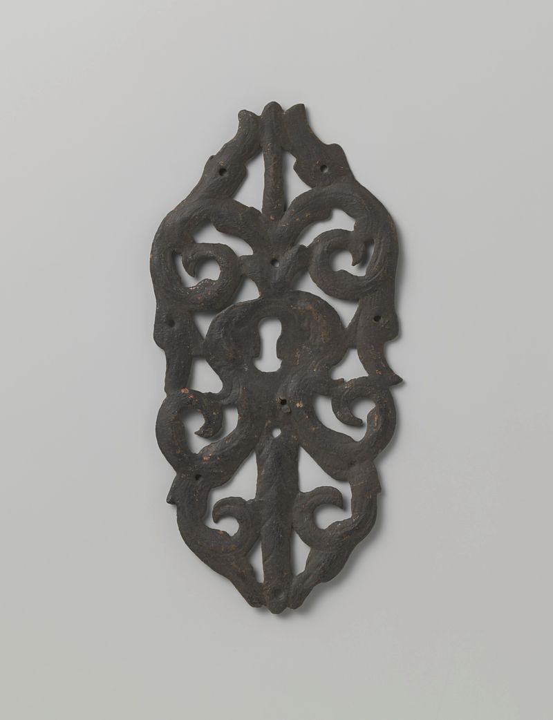 Grabado de metal decorativo por artista desconocido