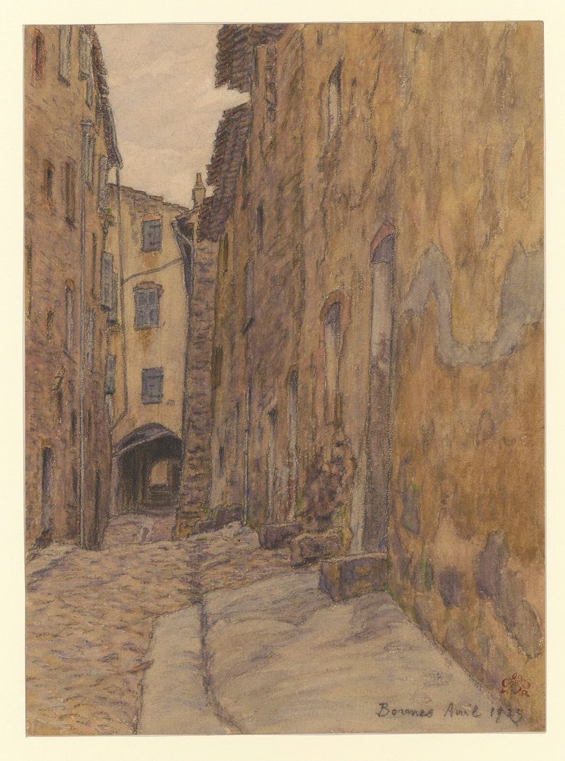 Paisagem com cores vibrantes, pintura a óleo de Henri Rivière