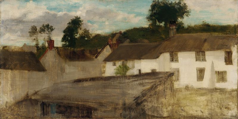 Green and Silver; The Devonshire Cottages, pintura a óleo de James Abbott McNeill Whistler