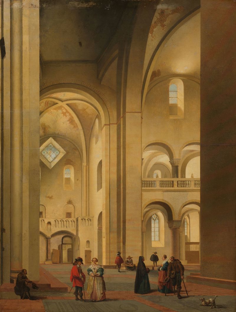 The Transept of the Mariakerk in Utrecht, architecture by Pieter Jansz Saenredam